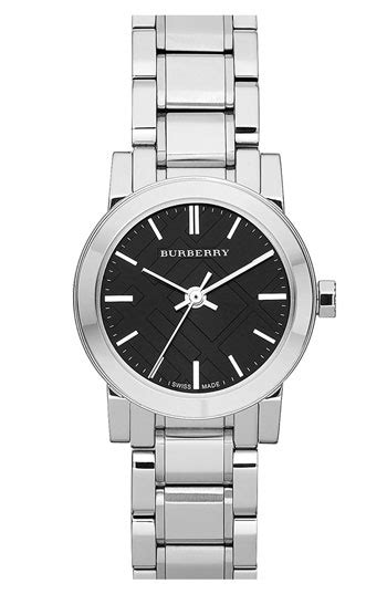 burberry small check stamped bracelet watch 26mm|Burberry Watches .